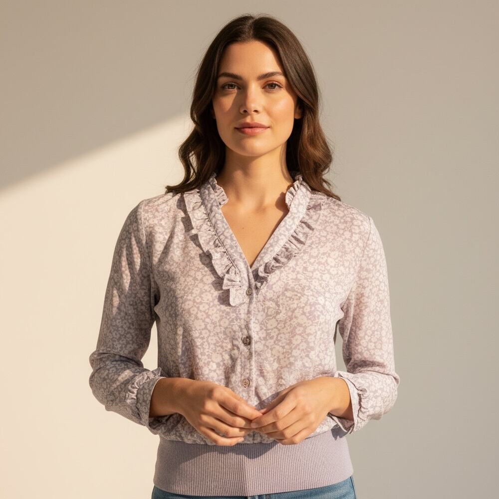 Castleberry for Neiman Marcus Vintage Blouse Top Size 8 Granny Core